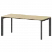 Стол на металлокаркасе НТМП.П-160 Баттл Рок/Антрацит 1600x730x750 Аргентум-МП