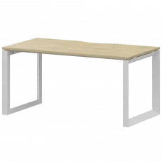 Стол на металлокаркасе НТМП.О-140 Баттл Рок/Белый 1400x730x750 Аргентум-МП