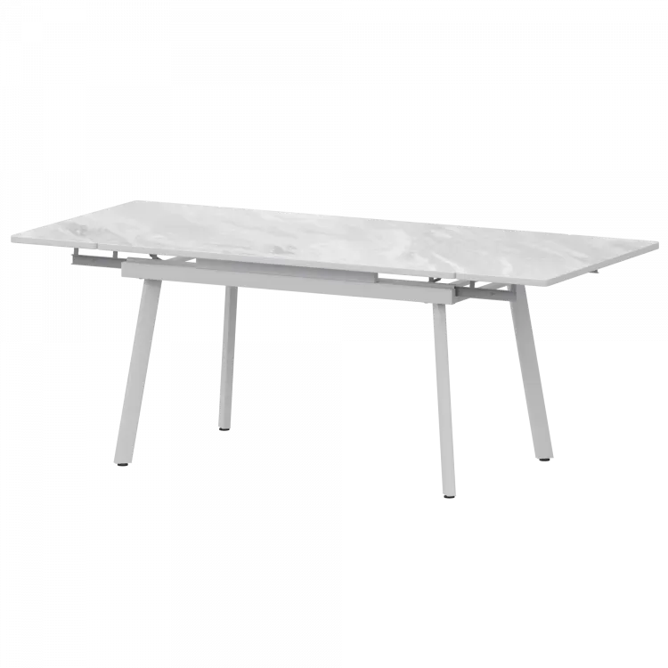 Стол раздвижной Гранд Гранд 1400+300+300 (Н-3799) Лавант/Белый муар 1400x800x750 Обеденные столы в пластике