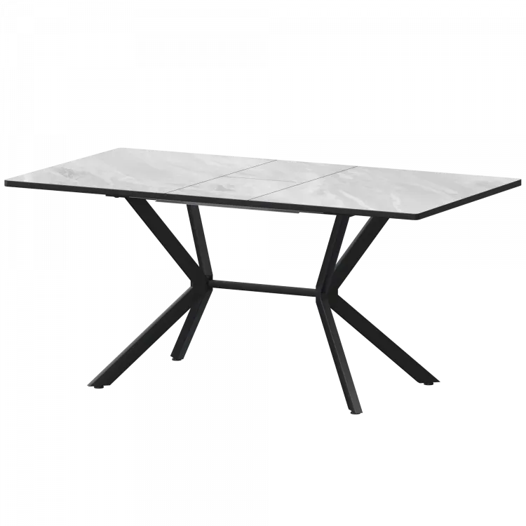 Стол раздвижной Сириус Лавант/Черный муар 1200x800x750 Обеденные столы в пластике