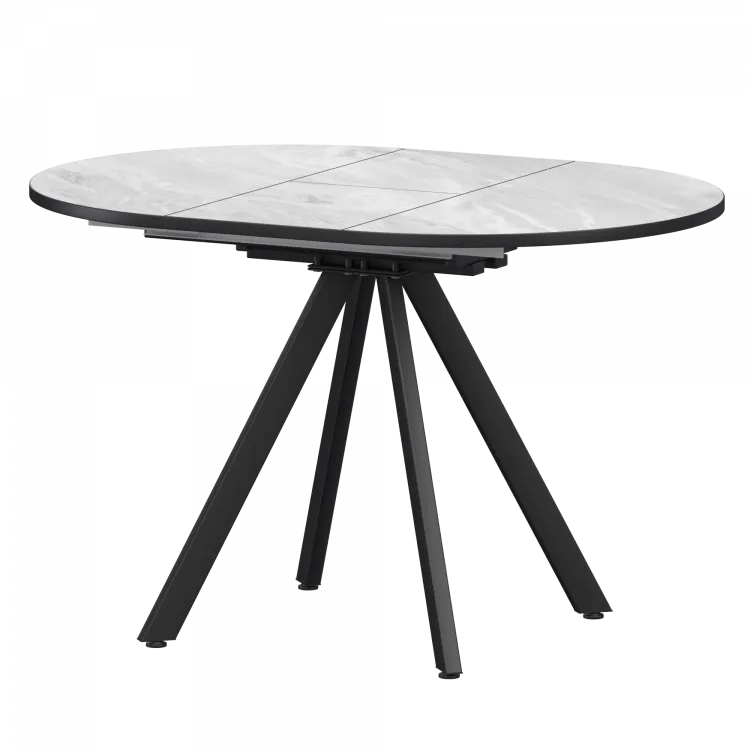 Стол раздвижной Байкал Мини Байкал 800+300 (Н-3777) Лавант/Черный муар 800x800x750 Обеденные столы в пластике