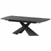Стол раздвижной Модерн Модерн 1400х800+300 (Н-3832) Даркстоун/Черный муар 1400x800x750 Обеденные столы в пластике
