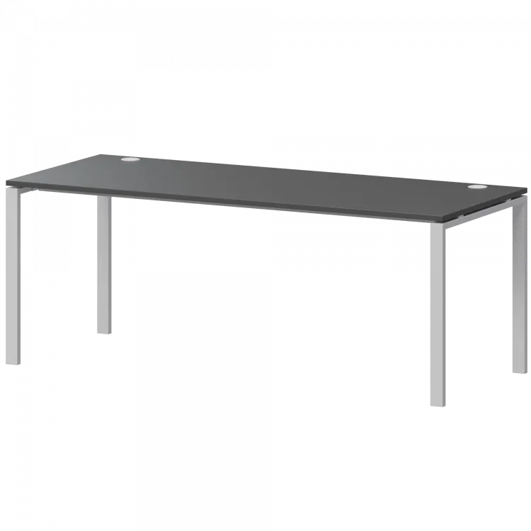 Стол на металлокаркасе АМ-005.60 Антрацит/Белый 1800x600x760 Арго-М