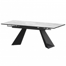Стол раздвижной Дуэт Дуэт 1400х800+300 (Н-3829) Лавант/Черный муар 1400x800x750 Обеденные столы в пластике