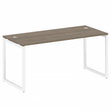 Metal System Quattro Стол письменный на О-образном м/к 40БО.СП-4 Вяз Благородный/Металл Белый 1600*7