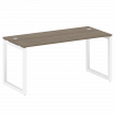 Metal System Quattro Стол письменный на О-образном м/к 50БО.СП-4 Вяз Благородный/Металл Белый 1600*7