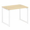 Metal System Quattro Стол письменный на О-образном м/к 40БО.СП-1 Акация Лорка/Металл Белый 1000*720*