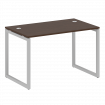 Metal System Quattro Стол письменный на О-образном м/к 40БО.СП-2 Венге Цаво/Металл Серый 1200*720*75