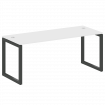 Metal System Quattro Стол письменный на О-образном м/к 50БО.СП-5 Белый/Металл Антрацит 1800*720*750