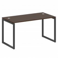 Metal System Quattro Стол письменный на О-образном м/к 40БО.СП-3 Венге Цаво/Металл Антрацит 1400*720