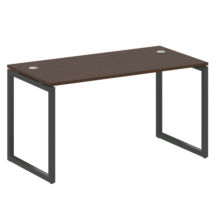 Metal System Quattro Стол письменный на О-образном м/к 40БО.СП-3 Венге Цаво/Металл Антрацит 1400*720