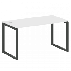 Metal System Quattro Стол письменный на О-образном м/к 40БО.СП-3 Белый/Металл Антрацит 1400*720*750