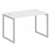 Metal System Quattro Стол письменный на О-образном м/к 40БО.СП-2 Белый/Металл Серый 1200*720*750