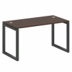 Metal System Quattro Стол письменный на О-образном м/к 50БО.СП-3 Венге Цаво/Металл Антрацит 1400*720