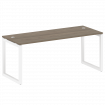 Metal System Quattro Стол письменный на О-образном м/к 50БО.СП-5 Вяз Благородный/Металл Белый 1800*7