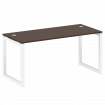 Metal System Quattro Стол письменный на О-образном м/к 50БО.СП-4 Венге Цаво/Металл Белый 1600*720*75