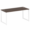 Metal System Quattro Стол письменный на О-образном м/к 40БО.СП-4 Венге Цаво/Металл Белый 1600*720*75