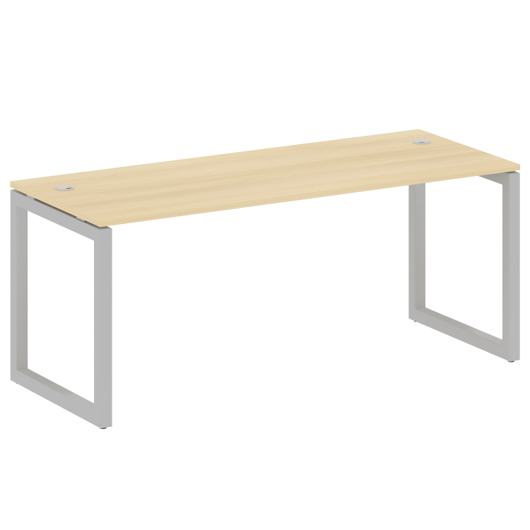 Metal System Quattro Стол письменный на О-образном м/к 50БО.СП-5 Акация Лорка/Металл Серый 1800*720*