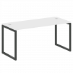 Metal System Quattro Стол письменный на О-образном м/к 40БО.СП-4 Белый/Металл Антрацит 1600*720*750