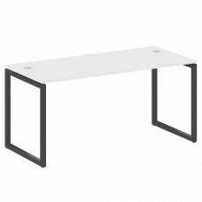 Metal System Quattro Стол письменный на О-образном м/к 40БО.СП-4 Белый/Металл Антрацит 1600*720*750