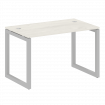 Metal System Quattro Стол письменный на О-образном м/к 50БО.СП-2 Дуб Наварра/Металл Серый 1200*720*7