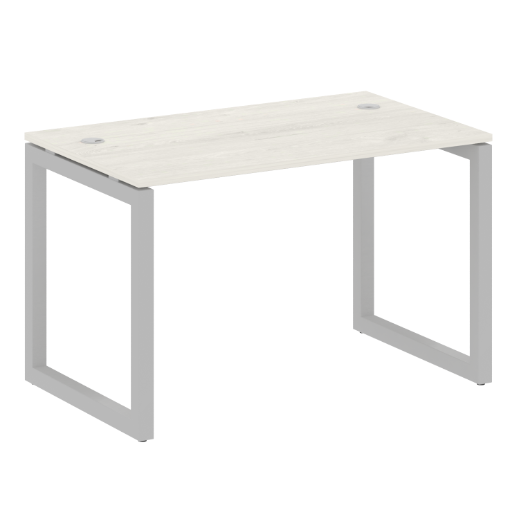 Metal System Quattro Стол письменный на О-образном м/к 50БО.СП-2 Дуб Наварра/Металл Серый 1200*720*7