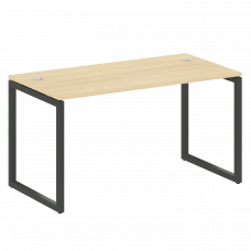 Metal System Quattro Стол письменный на О-образном м/к 40БО.СП-3 Акация Лорка/Металл Антрацит 1400*7