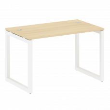 Metal System Quattro Стол письменный на О-образном м/к 50БО.СП-2 Акация Лорка/Металл Белый 1200*720*