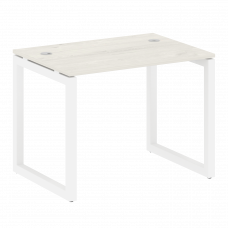 Metal System Quattro Стол письменный на О-образном м/к 50БО.СП-1 Дуб Наварра/Металл Белый 1000*720*7