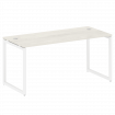 Metal System Quattro Стол письменный на О-образном м/к 40БО.СП-4 Дуб Наварра/Металл Белый 1600*720*7