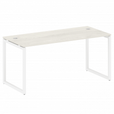 Metal System Quattro Стол письменный на О-образном м/к 40БО.СП-4 Дуб Наварра/Металл Белый 1600*720*7