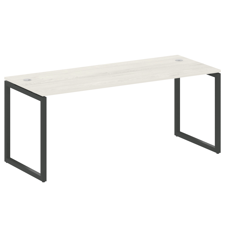 Metal System Quattro Стол письменный на О-образном м/к 40БО.СП-5 Дуб Наварра/Металл Антрацит 1800*72