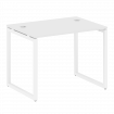 Metal System Quattro Стол письменный на О-образном м/к 40БО.СП-1 Белый/Металл Белый 1000*720*750