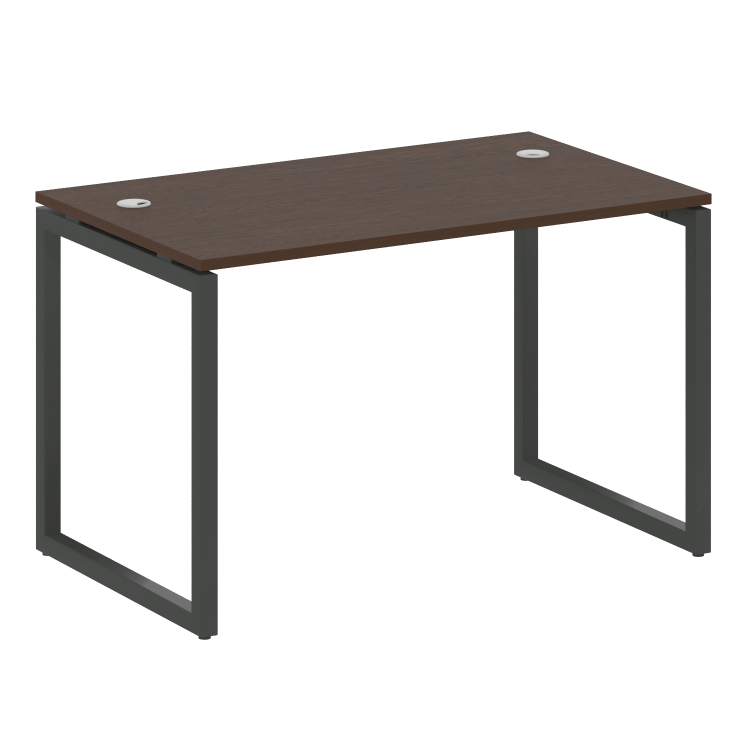 Metal System Quattro Стол письменный на О-образном м/к 40БО.СП-2 Венге Цаво/Металл Антрацит 1200*720