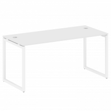 Metal System Quattro Стол письменный на О-образном м/к 40БО.СП-4 Белый/Металл Белый 1600*720*750