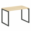 Metal System Quattro Стол письменный на О-образном м/к 40БО.СП-2 Акация Лорка/Металл Антрацит 1200*7