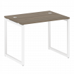 Metal System Quattro Стол письменный на О-образном м/к 40БО.СП-1 Вяз Благородный/Металл Белый 1000*7