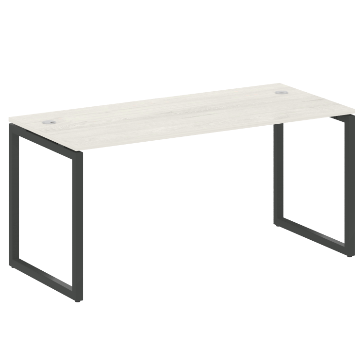 Metal System Quattro Стол письменный на О-образном м/к 40БО.СП-4 Дуб Наварра/Металл Антрацит 1600*72