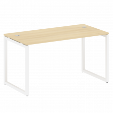 Metal System Quattro Стол письменный на О-образном м/к 40БО.СП-3 Акация Лорка/Металл Белый 1400*720*