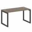 Metal System Quattro Стол письменный на О-образном м/к 50БО.СП-3 Вяз Благородный/Металл Антрацит 140