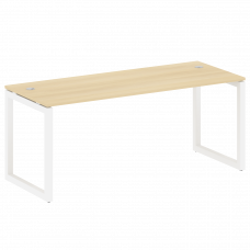 Metal System Quattro Стол письменный на О-образном м/к 50БО.СП-5 Акация Лорка/Металл Белый 1800*720*