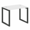 Metal System Quattro Стол письменный на О-образном м/к 50БО.СП-1 Белый/Металл Антрацит 1000*720*750