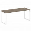 Metal System Quattro Стол письменный на О-образном м/к 40БО.СП-5 Вяз Благородный/Металл Белый 1800*7