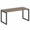 Metal System Quattro Стол письменный на О-образном м/к 50БО.СП-4 Вяз Благородный/Металл Антрацит 160