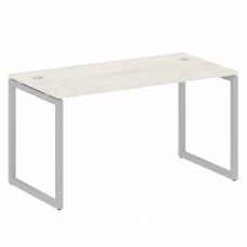 Metal System Quattro Стол письменный на О-образном м/к 40БО.СП-3 Дуб Наварра/Металл Серый 1400*720*7