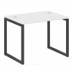 Metal System Quattro Стол письменный на О-образном м/к 40БО.СП-1 Белый/Металл Антрацит 1000*720*750