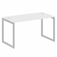 Metal System Quattro Стол письменный на О-образном м/к 40БО.СП-3 Белый/Металл Серый 1400*720*750