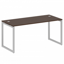 Metal System Quattro Стол письменный на О-образном м/к 40БО.СП-4 Венге Цаво/Металл Серый 1600*720*75