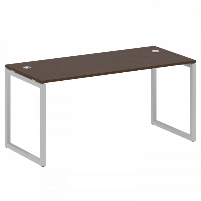 Metal System Quattro Стол письменный на О-образном м/к 40БО.СП-4 Венге Цаво/Металл Серый 1600*720*75