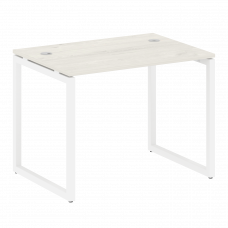 Metal System Quattro Стол письменный на О-образном м/к 40БО.СП-1 Дуб Наварра/Металл Белый 1000*720*7